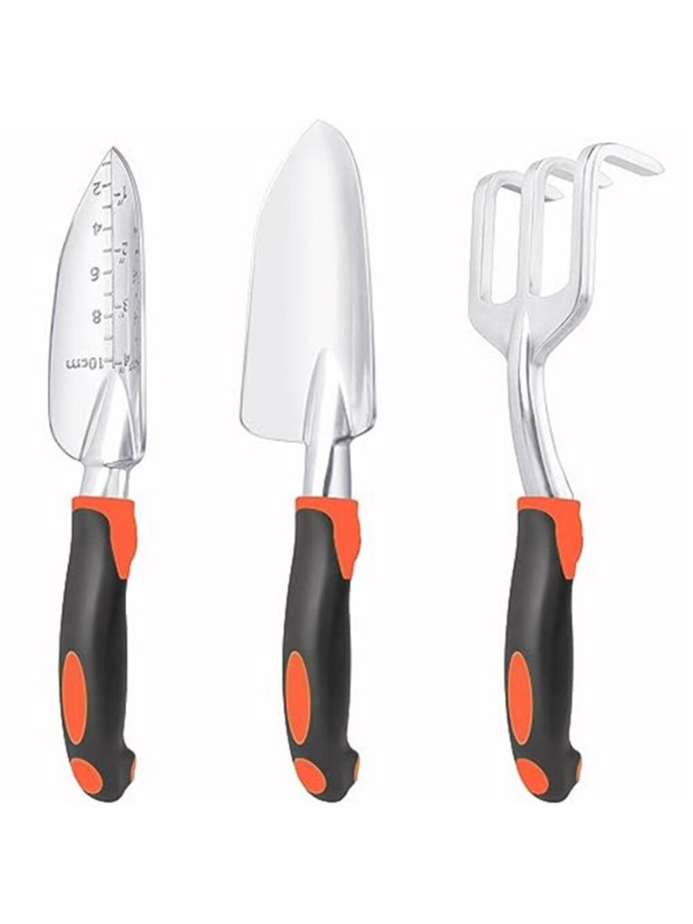 Garden Tools Set, 3 Pack Heavy Duty Gardening Tools Set Include Garden Shovel